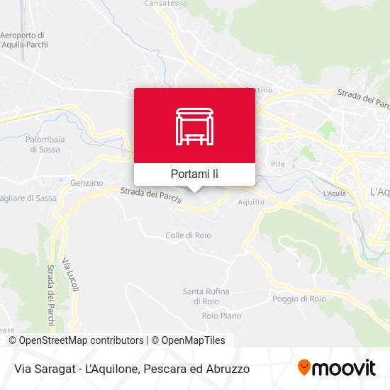 Mappa Via Saragat - L'Aquilone