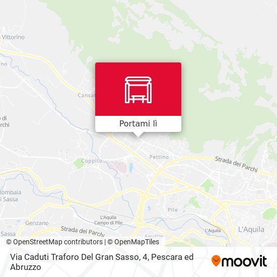 Mappa Via Caduti Traforo Del Gran Sasso, 4