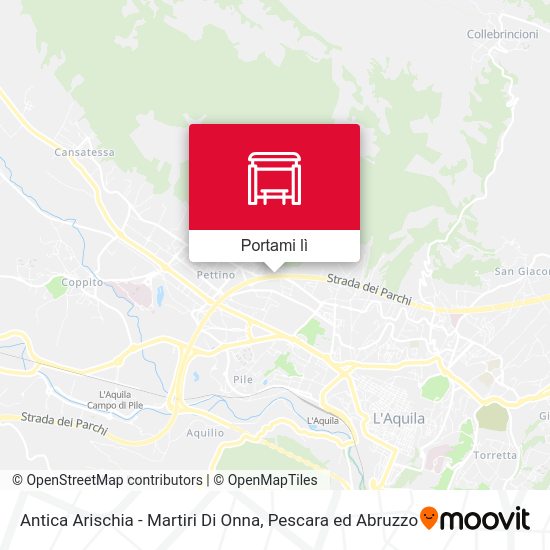 Mappa Antica Arischia - Martiri Di Onna
