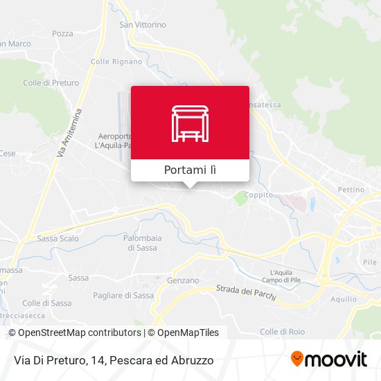 Mappa Via Di Preturo, 14