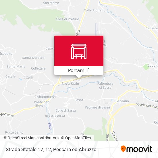 Mappa Strada Statale 17, 12