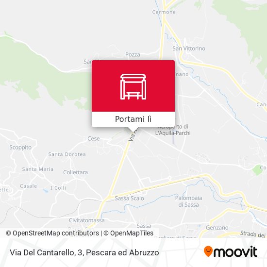 Mappa Via Del Cantarello, 3