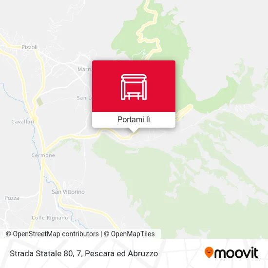 Mappa Strada Statale 80, 7