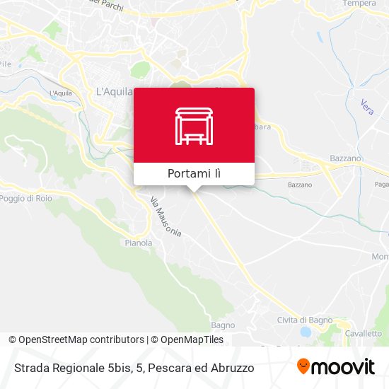 Mappa Strada Regionale 5bis, 5