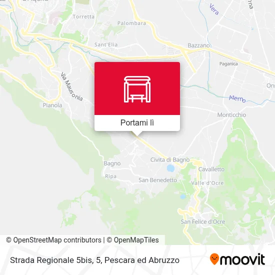 Mappa Strada Regionale 5bis, 5