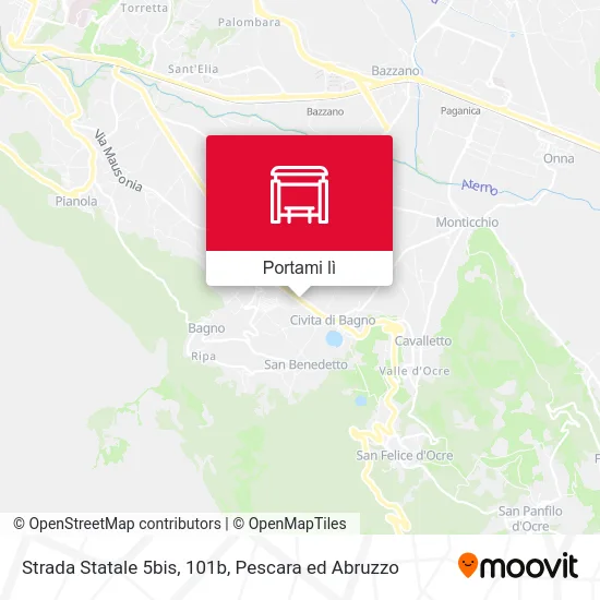 Mappa Strada Statale 5bis, 101b