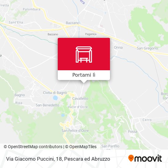 Mappa Via Giacomo Puccini, 18