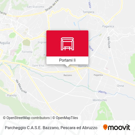 Mappa Parcheggio C.A.S.E. Bazzano