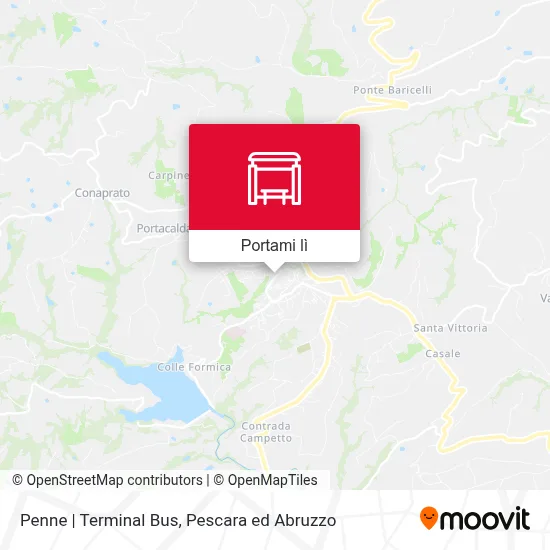 Mappa Penne | Terminal Bus