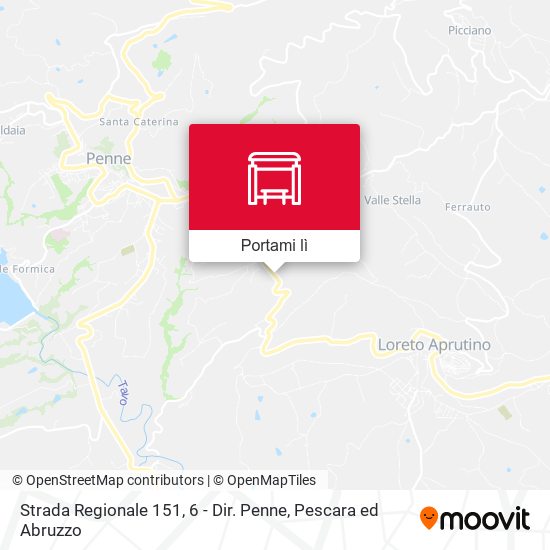 Mappa Strada Regionale 151, 6 - Dir. Penne