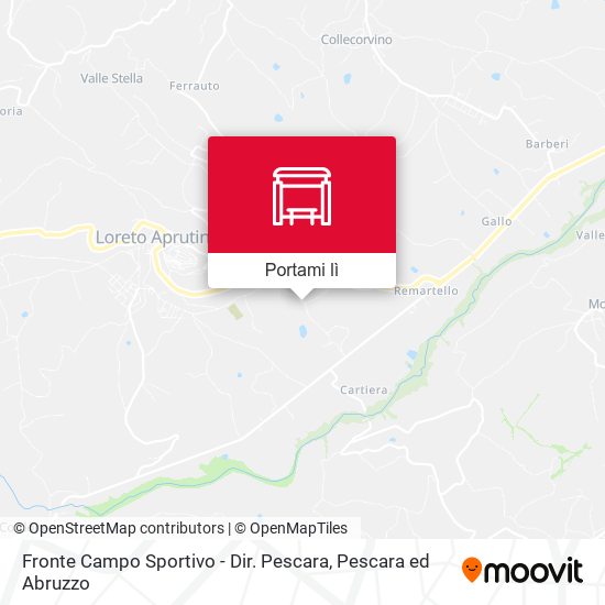 Mappa Fronte Campo Sportivo - Dir. Pescara