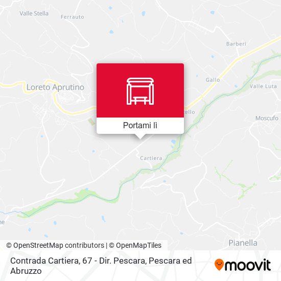 Mappa Contrada Cartiera, 67 - Dir. Pescara
