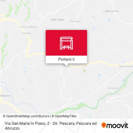 Mappa Via San Maria In Piano, 2 - Dir. Pescara