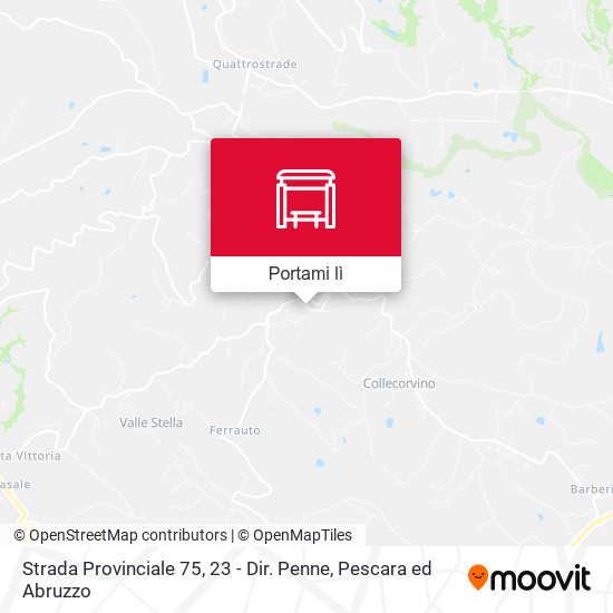 Mappa Strada Provinciale 75, 23 - Dir. Penne