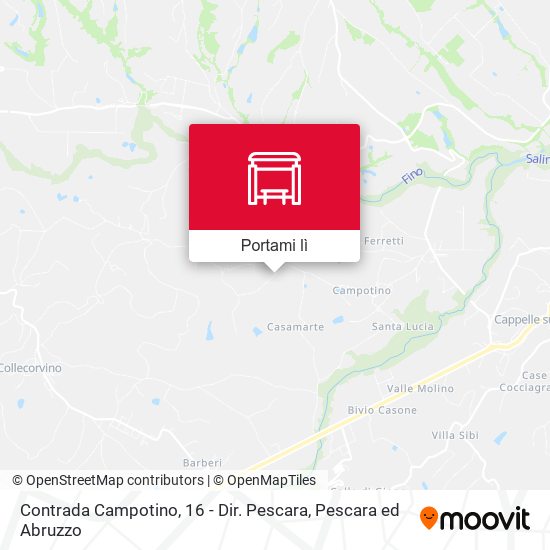 Mappa Contrada Campotino, 16 - Dir. Pescara