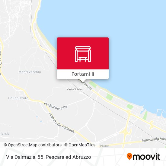 Mappa Via Dalmazia, 55