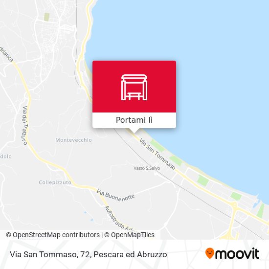 Mappa Via San Tommaso, 72