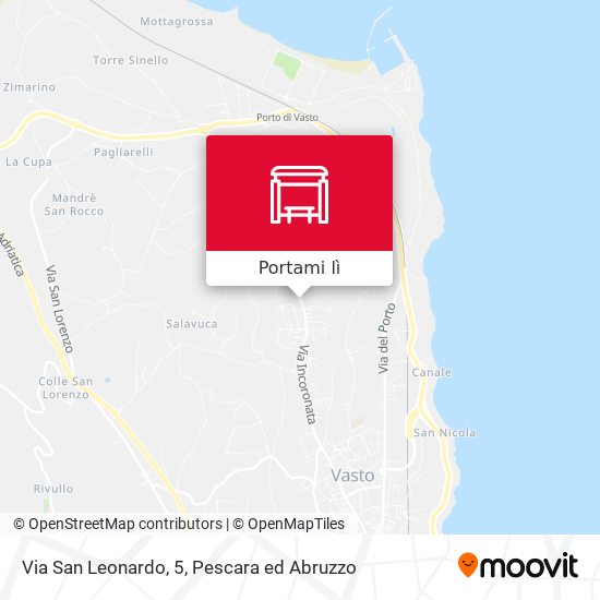Mappa Via San Leonardo, 5