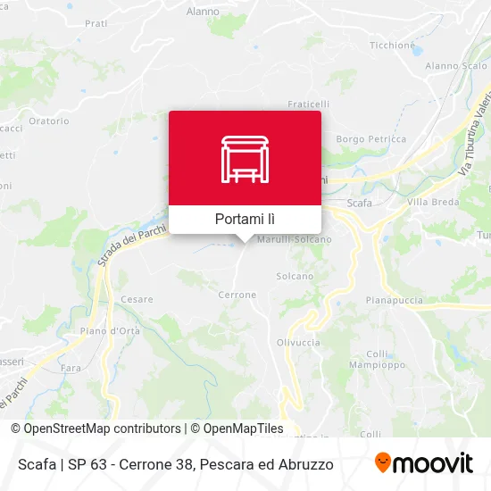 Mappa Scafa | SP 63 - Cerrone 38