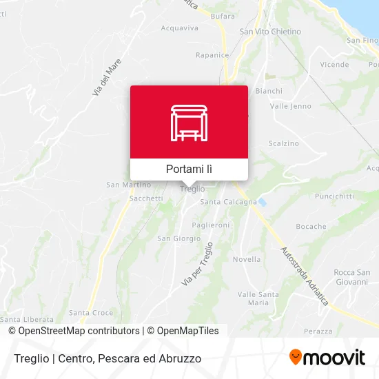 Mappa Treglio | Centro