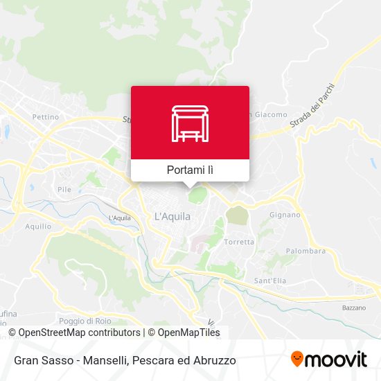 Mappa Gran Sasso - Manselli