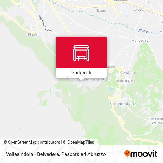 Mappa Vallesindola - Belvedere