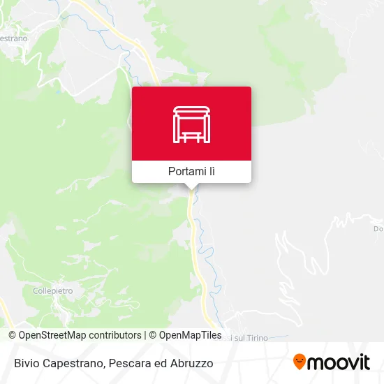 Mappa Bivio Capestrano