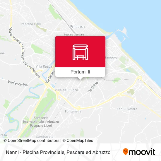 Mappa Nenni - Piscina Provinciale