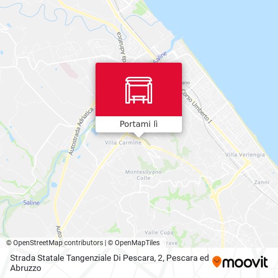 Mappa Strada Statale Tangenziale Di Pescara, 2