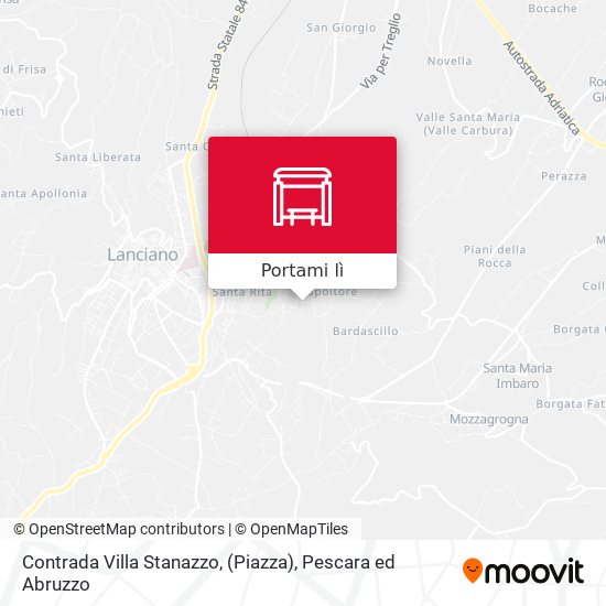 Mappa Contrada Villa Stanazzo, (Piazza)