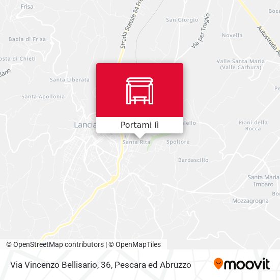 Mappa Via Vincenzo Bellisario, 36