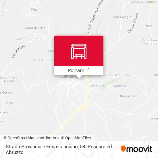 Mappa Strada Provinciale Frisa-Lanciano, 54