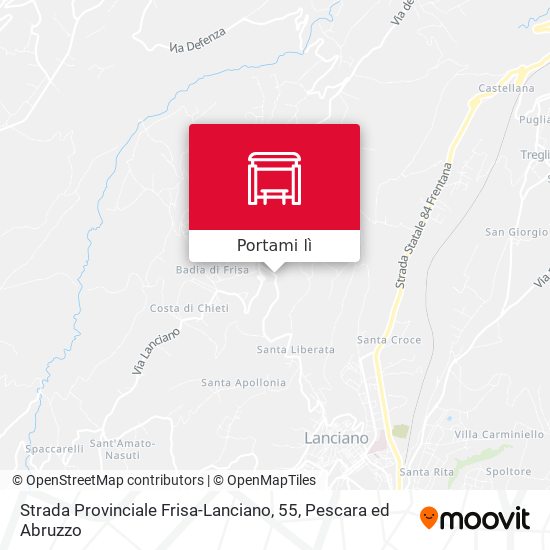 Mappa Strada Provinciale Frisa-Lanciano, 55