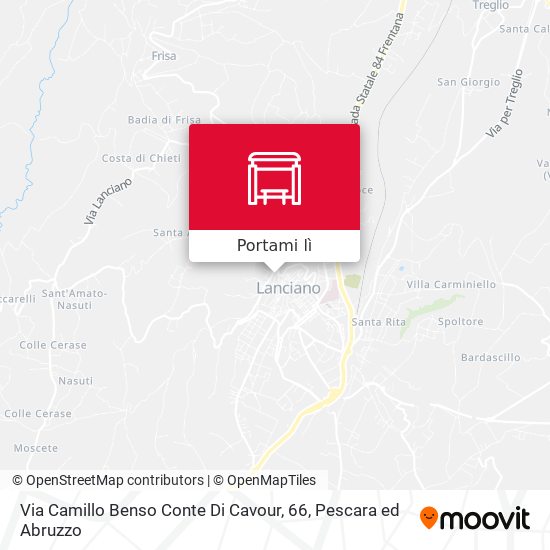 Mappa Via Camillo Benso Conte Di Cavour, 66