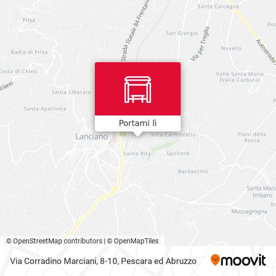 Mappa Via Corradino Marciani, 8-10