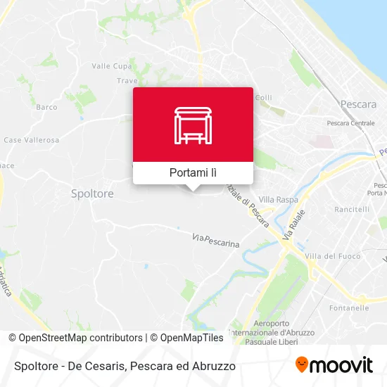 Mappa Spoltore - De Cesaris