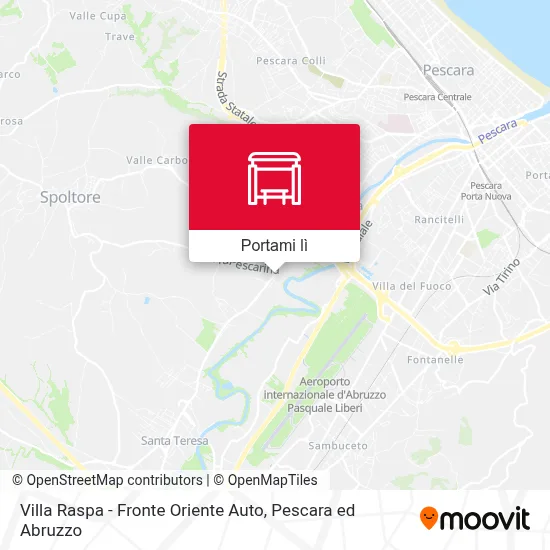 Mappa Villa Raspa - Fronte Oriente Auto
