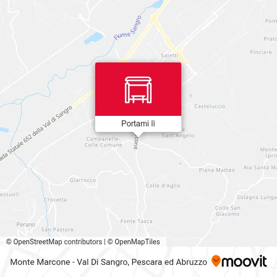 Mappa Monte Marcone - Val Di Sangro