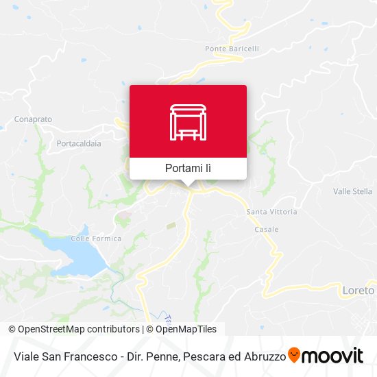 Mappa Viale San Francesco - Dir. Penne