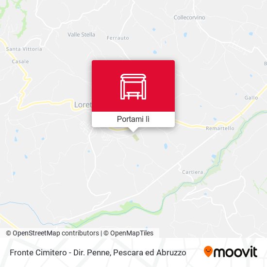 Mappa Fronte Cimitero - Dir. Penne