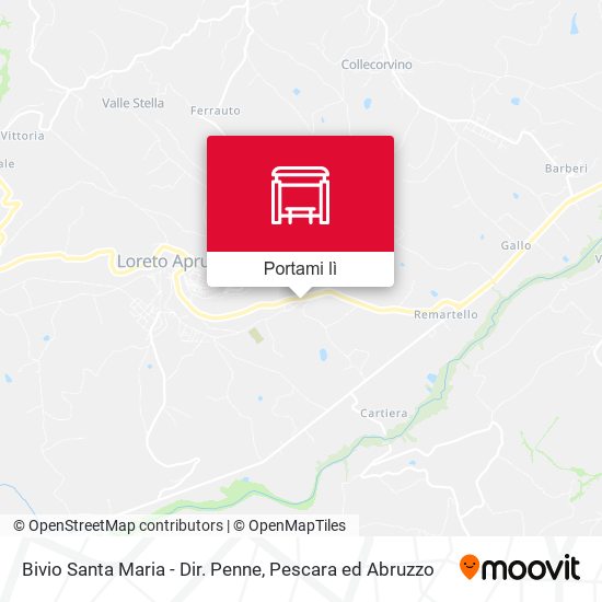 Mappa Bivio Santa Maria - Dir. Penne
