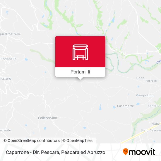 Mappa Caparrone - Dir. Pescara