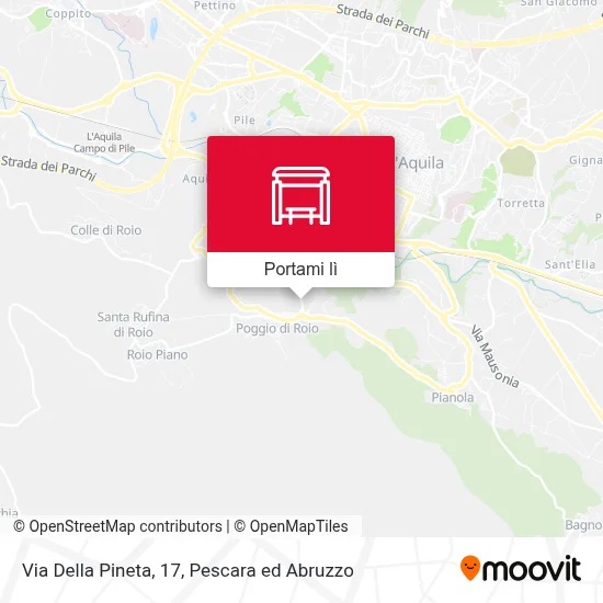 Mappa Via Della Pineta, 17