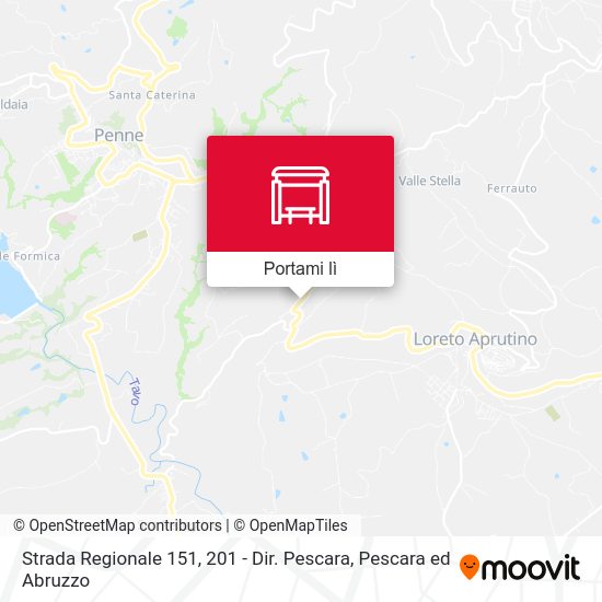Mappa Strada Regionale 151, 201 - Dir. Pescara