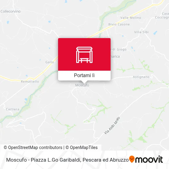 Mappa Moscufo - Piazza L.Go Garibaldi