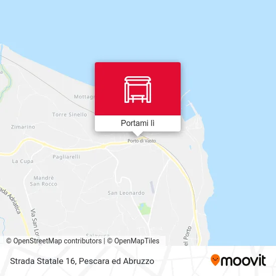 Mappa Strada Statale 16