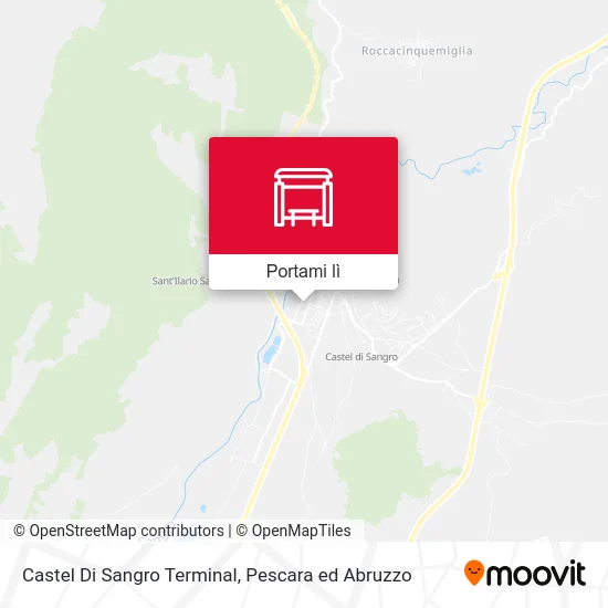 Mappa Castel Di Sangro Terminal