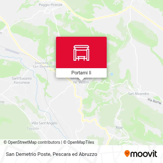 Mappa San Demetrio Poste