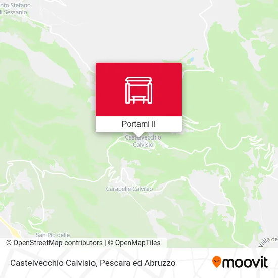 Mappa Castelvecchio Calvisio