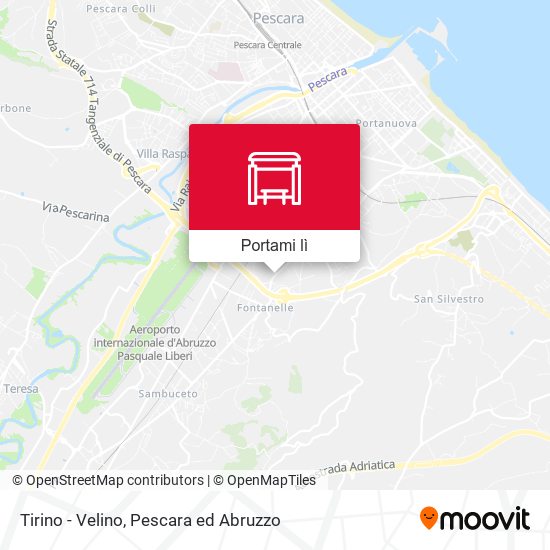 Mappa Tirino - Velino